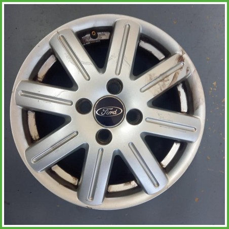 Cerchio Singolo in Lega Ford Fiesta 5 Serie 15 pollici 15 5.0J 4x108 ET52.5 1pz 1077166 Originale Usato al pz
