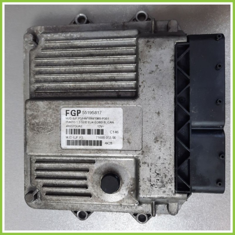 Centralina Motore Iniezione ECU MAGNETI MARELLI IAW6JF.P3 FIAT PUNTO 2U 1.3 MJT 16V 551955817 Diesel 2003 2007