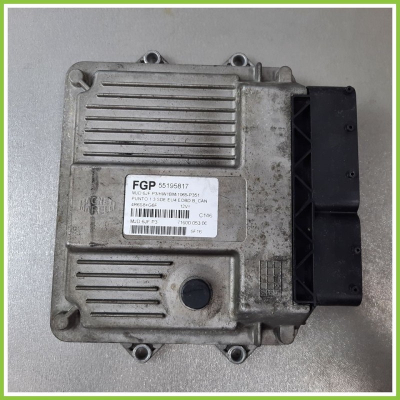Centralina Motore Iniezione ECU MAGNETI MARELLI MJD6JF.P3 FIAT PUNTO 2U 1.3 MJT 16V 55195817 Diesel 2003 2007