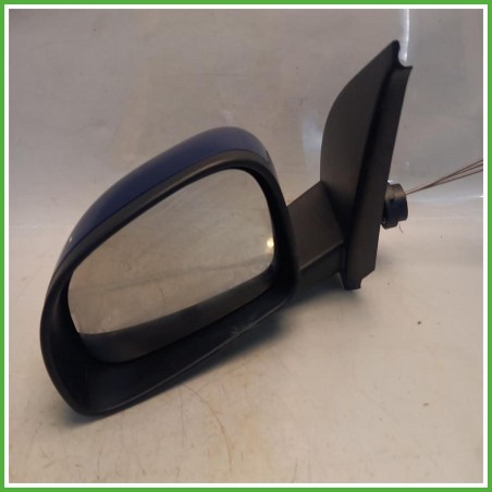Specchio Specchietto Retrovisore Sinistro SX Blu Fiat Panda 2 Serie 2009-2010 Ficosa Ficomirrors Originale Usato