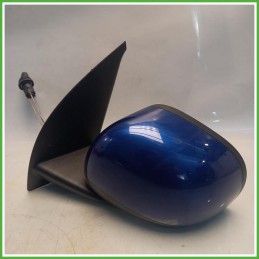 Specchio Specchietto Retrovisore Sinistro SX Blu Fiat Panda 2 Serie 2009-2010 Ficosa Ficomirrors Originale Usato