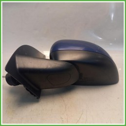 Specchio Specchietto Retrovisore Sinistro SX Blu Fiat Panda 2 Serie 2009-2010 Ficosa Ficomirrors Originale Usato