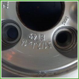 Cerchio Singolo in Lega Opel Corsa C 14 pollici 14 5.5J 4x100 ET49 1pz 9186078 Originale Usato al pz