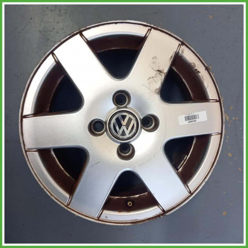 Cerchio Singolo in Lega Volkswagen Golf 3 Serie 14 pollici 14 6.0J 4x100 ET43 1pz 1H0601025A091 Originale Usato al pz