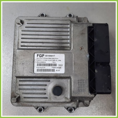 Centralina Motore Iniezione ECU MAGNETI MARELLI MJD6JF.P3 FIAT PUNTO 2U 1.3 MJT 16V 55195817 Diesel 2003 2007