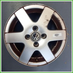 Cerchio Singolo in Lega Volkswagen Golf 3 Serie 14 pollici 14 6.0J 4x100 ET43 1pz 1H0601025A091 Originale Usato al pz