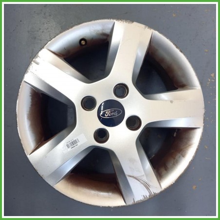 Cerchio Singolo in Lega Ford Fiesta 5 Serie 15 pollici 15 6.0J 4x108 ET52.5 1pz 1077166 Originale Usato al pz