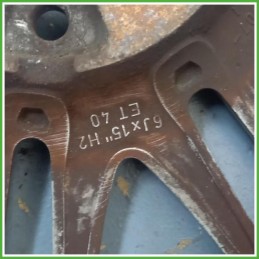 Cerchio Singolo in Lega Lancia Musa 2 Serie 15 pollici 15 6.0J 4x98 ET40 1pz 51799573 Originale Usato al pz