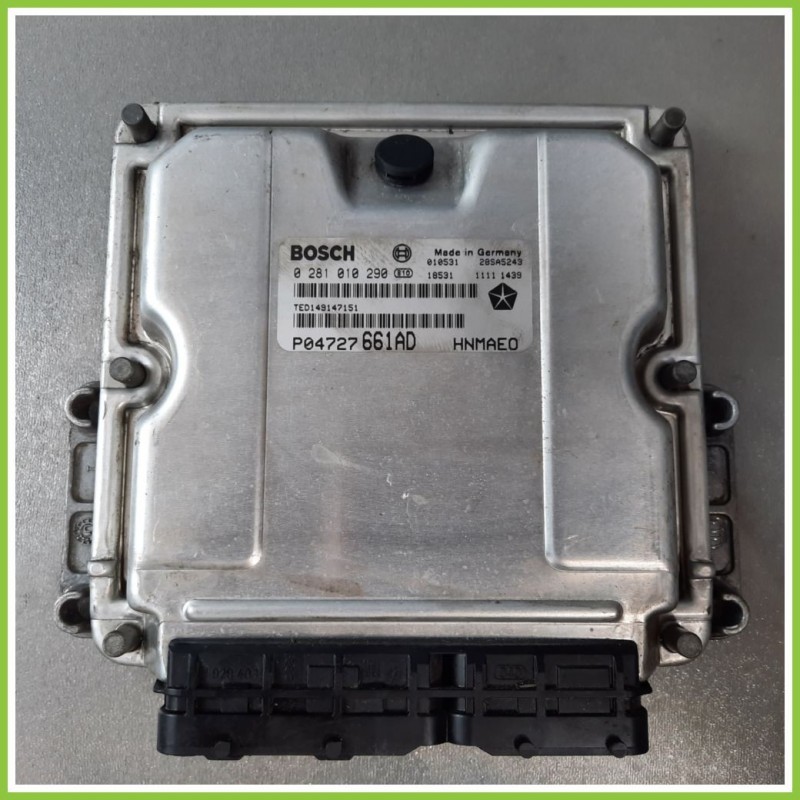 Centralina Motore Iniezione ECU BOSCH 0281010290 CHRYSLER VOYAGER/GRAND VOYAGER VOYAGER 2.5 CRD TED159147151 Diesel 2001 2004