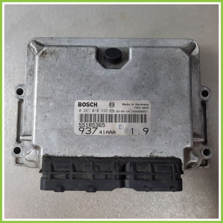 Centralina Motore Iniezione ECU BOSCH 0281010332 ALFA ROMEO 147 W8 1.9 JTD 85kw 55185365 2000 2006