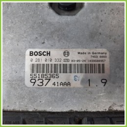 Centralina Motore Iniezione ECU BOSCH 0281010332 ALFA ROMEO 147 W8 1.9 JTD CONNECT 55185365 Diesel 2000 2006