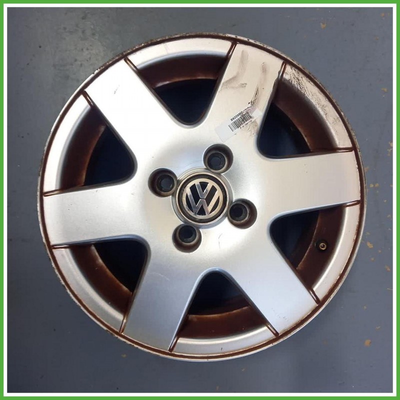 Cerchio Singolo in Lega Volkswagen Golf 3 Serie 14 pollici 14 6.0J 4x100 ET43 1pz 1H0601025A091 Originale Usato al pz