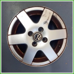 Cerchio Singolo in Lega Volkswagen Golf 3 Serie 14 pollici 14 6.0J 4x100 ET43 1pz 1H0601025A091 Originale Usato al pz
