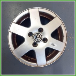 Cerchio Singolo in Lega Volkswagen Golf 3 Serie 14 pollici 14 6.0J 4x100 ET43 1pz 1H0601025A091 Originale Usato al pz