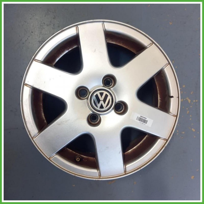 Cerchio Singolo in Lega Volkswagen Golf 3 Serie 14 pollici 14 6.0J 4x100 ET43 1pz 1H0601025A091 Originale Usato al pz