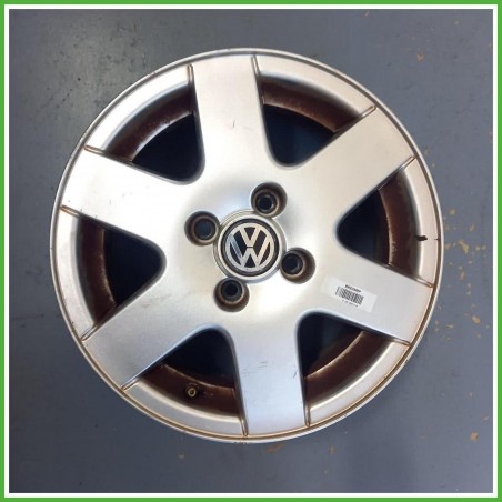 Cerchio Singolo in Lega Volkswagen Golf 3 Serie 14 pollici 14 6.0J 4x100 ET43 1pz 1H0601025A091 Originale Usato al pz