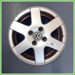 Cerchio Singolo in Lega Volkswagen Golf 3 Serie 14 pollici 14 6.0J 4x100 ET43 1pz 1H0601025A091 Originale Usato al pz