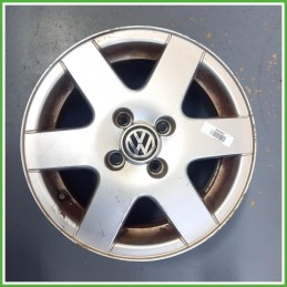 Cerchio Singolo in Lega Volkswagen Golf 3 Serie 14 pollici 14 6.0J 4x100 ET43 1pz 1H0601025A091 Originale Usato al pz