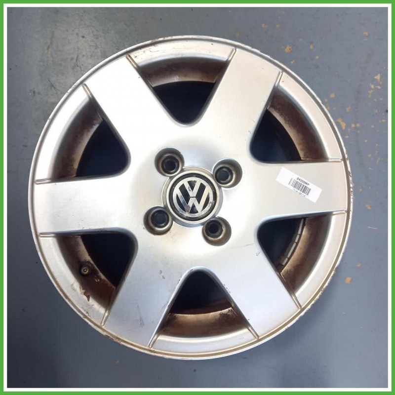 Cerchio Singolo in Lega Volkswagen Golf 3 Serie 14 pollici 14 6.0J 4x100 ET43 1pz 1H0601025A091 Originale Usato al pz