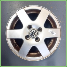Cerchio Singolo in Lega Volkswagen Golf 3 Serie 14 pollici 14 6.0J 4x100 ET43 1pz 1H0601025A091 Originale Usato al pz