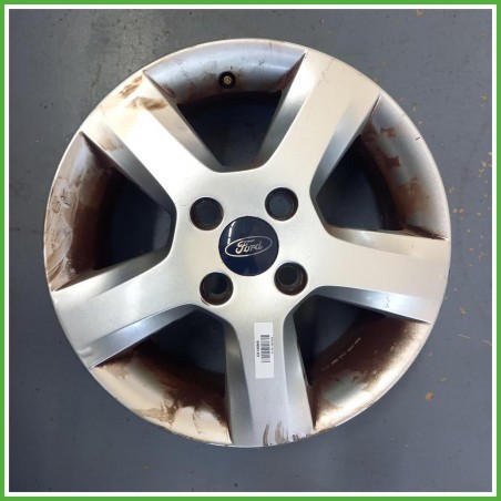 Cerchio Singolo in Lega Ford Fiesta 5 Serie 15 pollici 15 6.0J 4x108 ET52.5 1pz 1077166 Originale Usato al pz