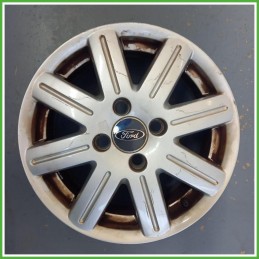 Cerchio Singolo in Lega Ford Fiesta 5 Serie 15 pollici 15 5.0J 4x108 ET52.5 1pz 1077166 Originale Usato al pz