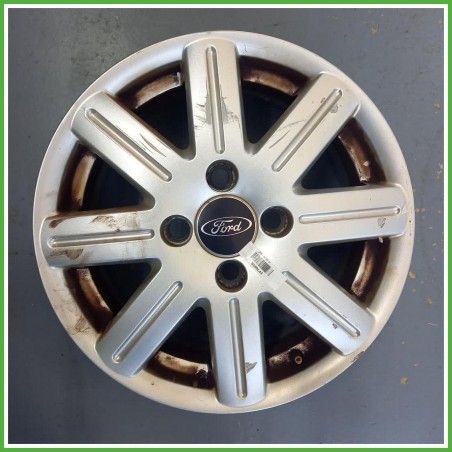 Cerchio Singolo in Lega Ford Fiesta 5 Serie 15 pollici 15 5.0J 4x108 ET52.5 1pz 1077166 Originale Usato al pz