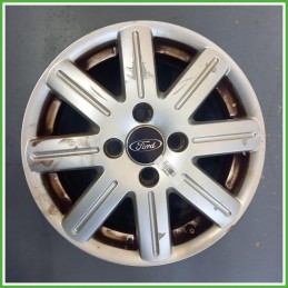 Cerchio Singolo in Lega Ford Fiesta 5 Serie 15 pollici 15 5.0J 4x108 ET52.5 1pz 1077166 Originale Usato al pz