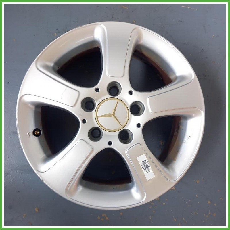 Cerchio Singolo in Lega Mercedes Classe A W169 15 pollici 15 6.0J 5x112 ET46 1pz A1694000402 Originale Usato al pz
