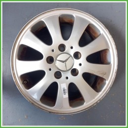 Cerchio Singolo in Lega Mercedes Classe A W169 15 pollici 15 6.0J 5x112 ET44 1pz A1694000402 Originale Usato al pz