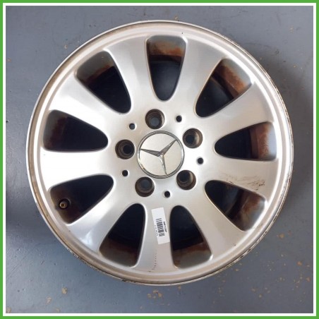 Cerchio Singolo in Lega Mercedes Classe A W169 15 pollici 15 6.0J 5x112 ET44 1pz A1694000402 Originale Usato al pz