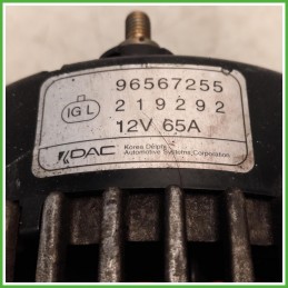 Alternatore Chevrolet 96567255 Chevrolet Matiz 2 Serie 96567255 2005-2011