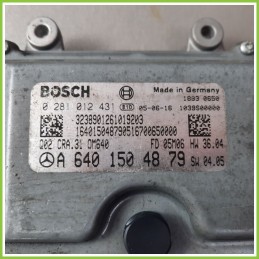 Centralina Motore Iniezione ECU BOSCH 0281012431 MERCEDES-BENZ Classe A W/C169 180 CDI A6401504879 Diesel 2004 2013