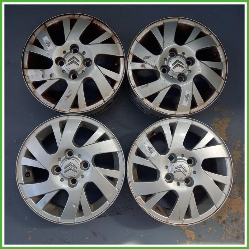 Cerchi in Lega Citroen C1 1 Serie 14 pollici 14 4.5J 4x100 ET39 4pz 5401P0 Originale Usato
