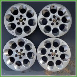 Cerchi in Lega Alfa Romeo 156 1 Serie 15 pollici 15 6.5J 5x98 ET41.5 4pz 60617439 Originale Usato