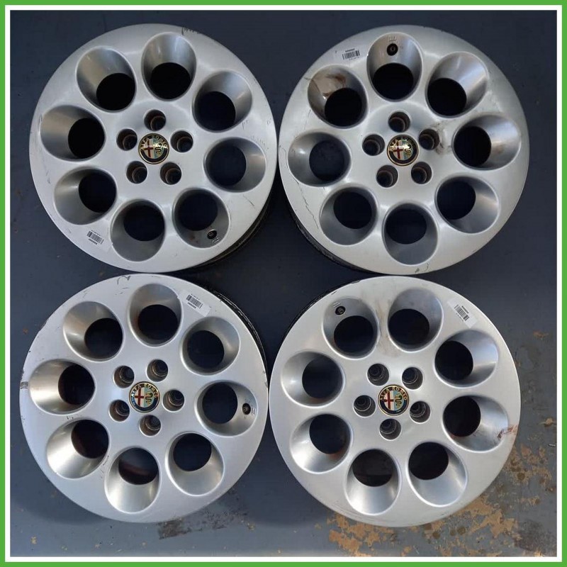 Cerchi in Lega Alfa Romeo 156 1 Serie 15 pollici 15 6.5J 5x98 ET41.5 4pz 60617439 Originale Usato