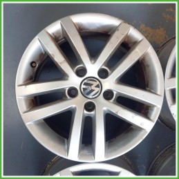 Cerchi in Lega Volkswagen Golf 6 Serie 16 pollici 16 6.5J 5x112 ET50 4pz 1K0601027K03C Originale Usato