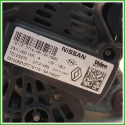 Alternatore Valeo 27141462119416965 Renault Clio 4 Serie 231008918R 2018-2021