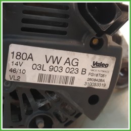 Alternatore Valeo 2608426A Volkswagen Passat 6 Serie 03L903023B 2010-2014