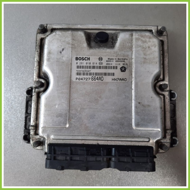Centralina Motore Iniezione ECU BOSCH 0281010814 CHRYSLER VOYAGER/GRAND VOYAGER 2.5 CRD P04727 Diesel 2001 2004