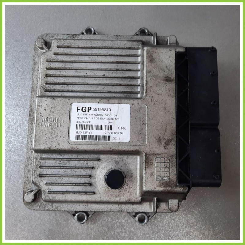 Centralina Motore Iniezione ECU MAGNETI MARELLI MJD6JF.Y1 LANCIA YPSILON TE 1.3 MJ 16V 55195819 Diesel 2003 2006