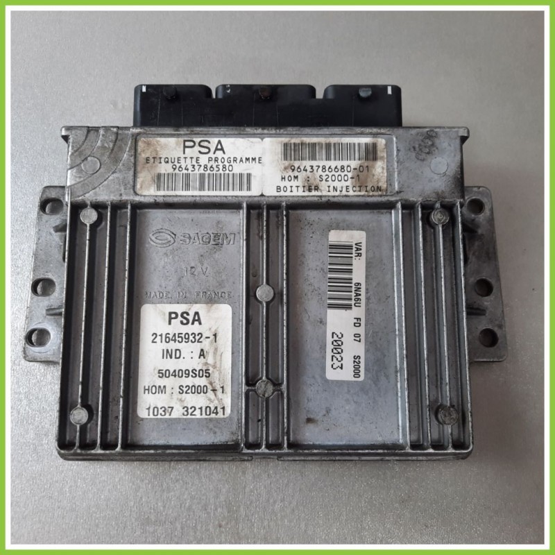 Centralina Motore Iniezione ECU SAGEM 21645932-1 CITROEN XSARA PICASSO 1.8 16V 9643786580 1999 2010