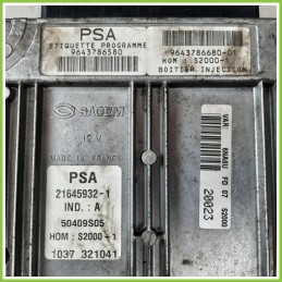 Centralina Motore Iniezione ECU SAGEM 21645932-1 CITROEN XSARA PICASSO 1.8 16V 9643786580 1999 2010