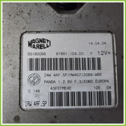 Centralina Motore Iniezione ECU MAGNETI MARELLI IAW4AF.SP FIAT PANDA 2Q 1.2 EMOTION 55190098 Benzina 2003 2010