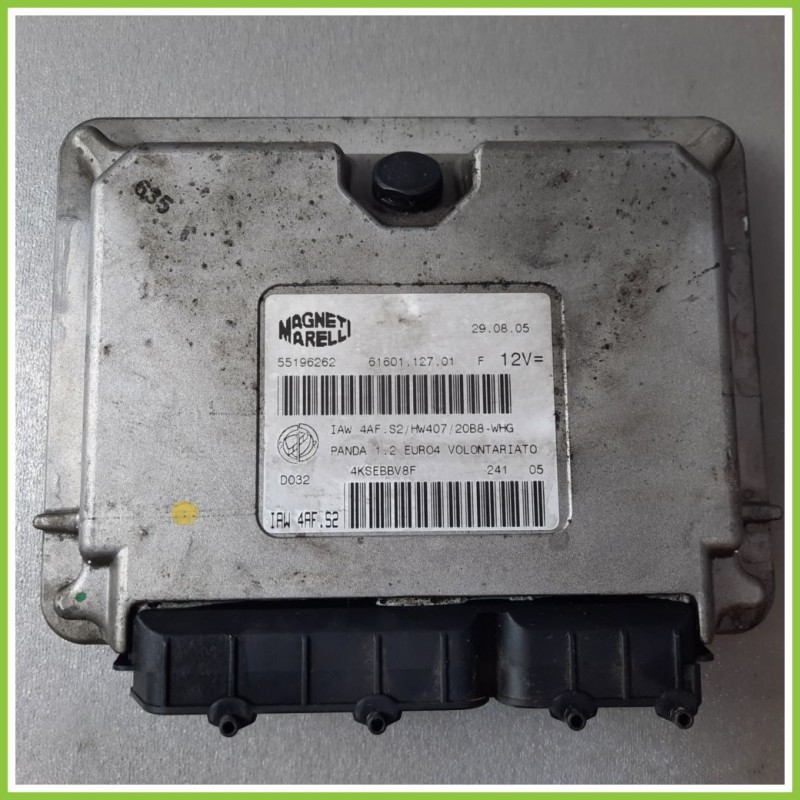 Centralina Motore Iniezione ECU MAGNETI MARELLI IAW4AF.S2 FIAT PANDA 2Q 1.2 EMOTION 55196262 Benzina 2003 2010