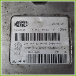 Centralina Motore Iniezione ECU MAGNETI MARELLI IAW4AF.S2 FIAT PANDA 2Q 1.2 EMOTION 55196262 Benzina 2003 2010