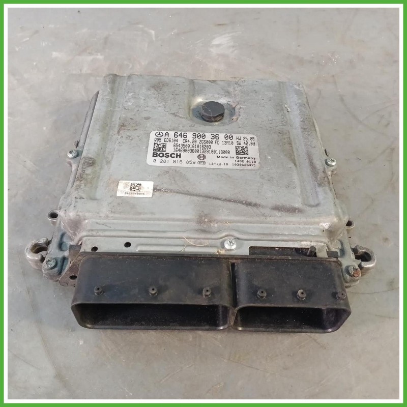 Centralina Motore ECU Bosch 0281016859 Mercedes Sprinter 3 Serie 215 2.2 CDi (3250mm) 16v. A6469003600 Gasolio 2006-2013