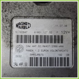 Centralina Motore Iniezione ECU MAGNETI MARELLI IAW4AF.S2 FIAT PANDA 2Q 1.2 DYNAMIC 51782647 Benzina 2003 2010