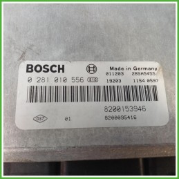 Centralina Motore Iniezione ECU Bosch 0281010556 Renault Laguna 2 Serie SW 1.9 DCi 8200153946 Gasolio 2001-2007