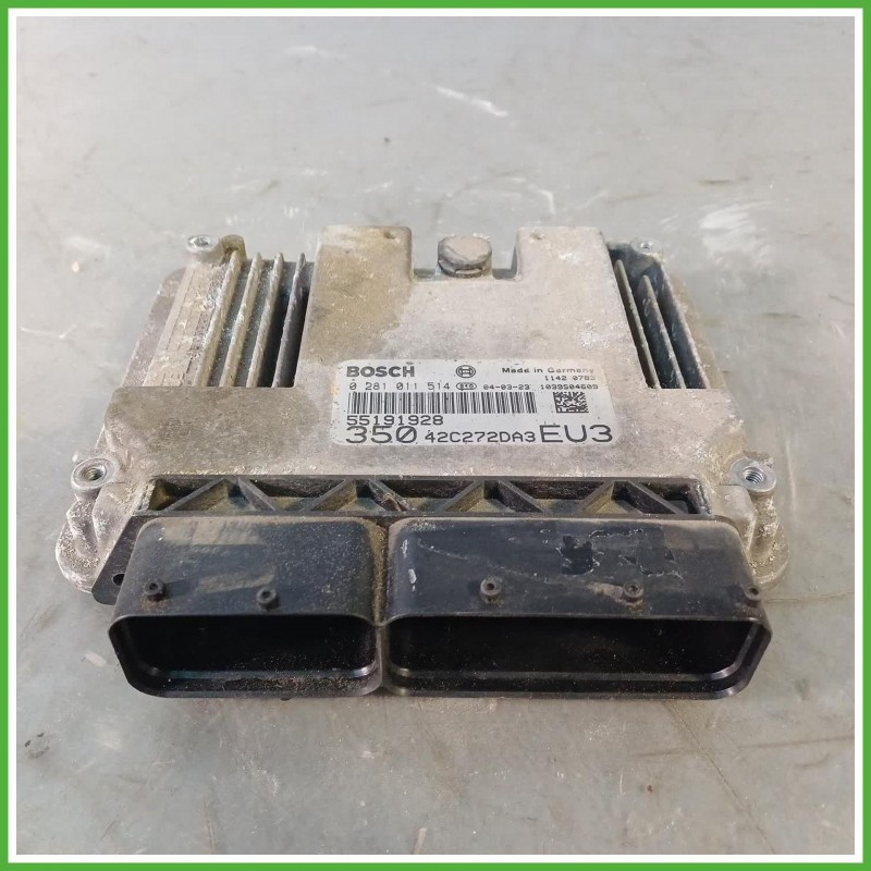 Centralina Motore Iniezione ECU Bosch 0281011514 Fiat Idea 1.9 MJTD Active 55191928 Gasolio 2003-2008